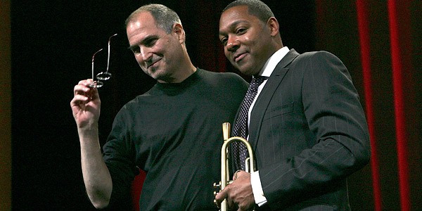 Steve Jobds và Wynton Marsalis