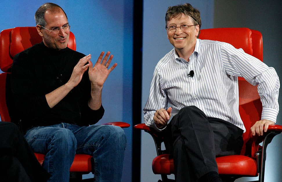 Steve Jobs và Bill Gates